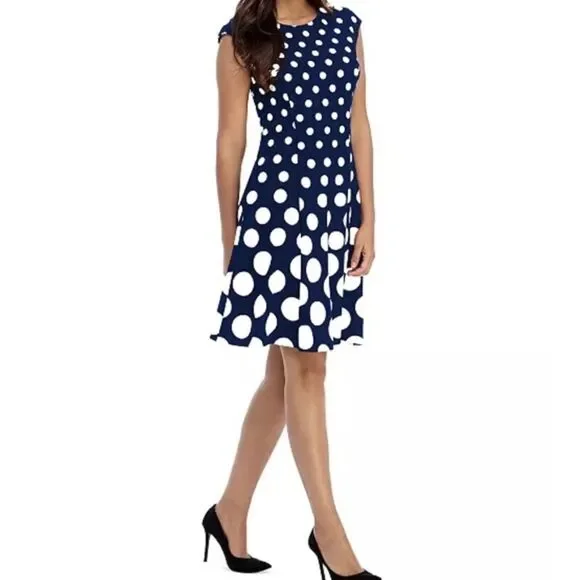 London Styles Collections Polka Dot Dress - Picture 3 of 3